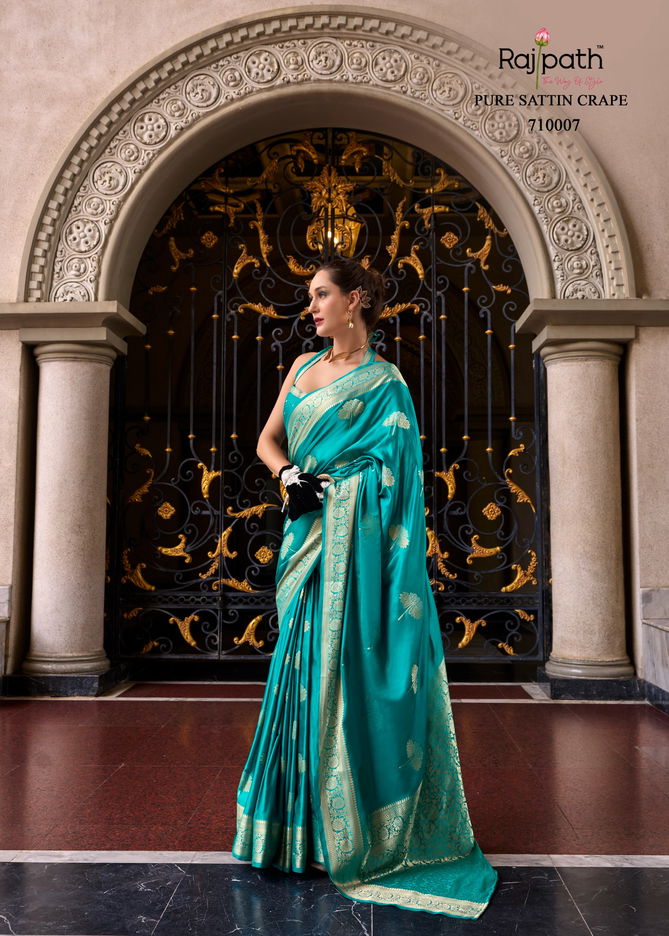 Rajpath Mungha Silk Satin Wedding Saree Wholesale Price In Surat
